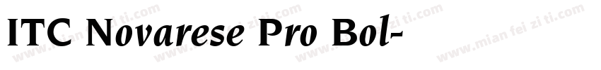 ITC Novarese Pro Bol字体转换